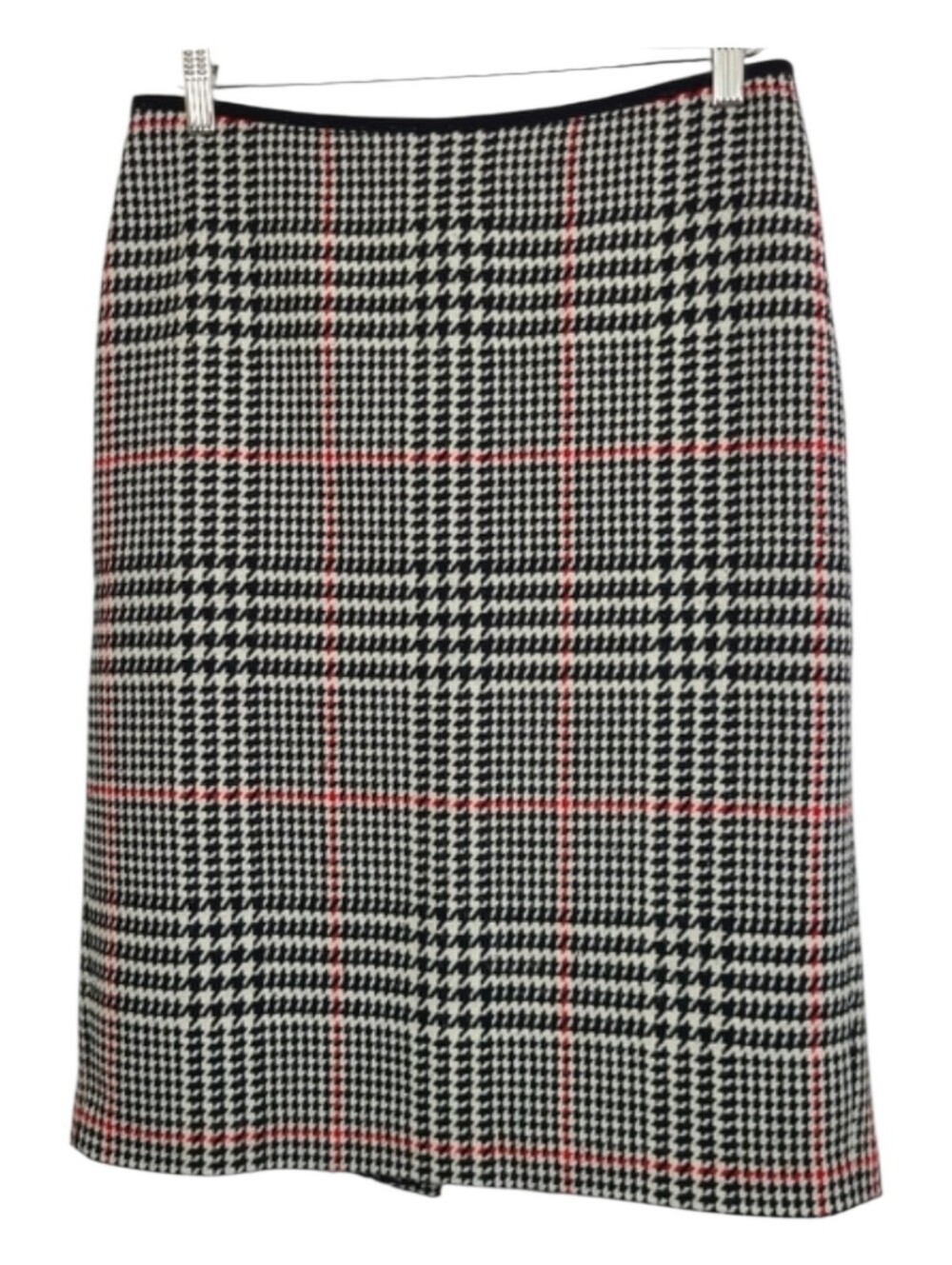 Talbots Houndstooth Wool Blend Pencil Skirt Sz 6 Lined Classic Career Officewear